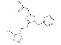 2-{1-benzyl-5-[2-(5-methyl-1H-tetrazol-1-yl)ethyl]-1H-1,2,4-triazol-3-yl}acetamide