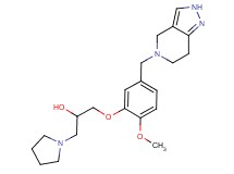 1-[2-methoxy-5-(2,4,6,7-tetrahydro-5H-pyrazolo[4,3-c]pyridin-5-ylmethyl)phenoxy]-3-pyrrolidin-1-ylpropan-2-ol
