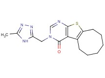 3-[(5-methyl-4H-1,2,4-triazol-3-yl)methyl]-5,6,7,8,9,10-hexahydrocycloocta[4,5]thieno[2,3-d]pyrimidin-4(3H)-one