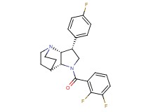 (3R*,3aR*,7aR*)-1-(2,3-difluorobenzoyl)-3-(4-fluorophenyl)octahydro-4,7-ethanopyrrolo[3,2-b]pyridine