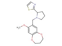 2-{1-[(8-methoxy-3,4-dihydro-2H-1,5-benzodioxepin-7-yl)methyl]pyrrolidin-2-yl}-1,3-thiazole