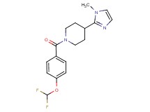 1-[4-(difluoromethoxy)benzoyl]-4-(1-methyl-1H-imidazol-2-yl)piperidine