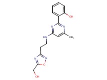 2-[4-({2-[5-(hydroxymethyl)-1,2,4-oxadiazol-3-yl]ethyl}amino)-6-methylpyrimidin-2-yl]phenol