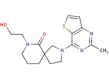7-(2-hydroxyethyl)-2-(2-methylthieno[3,2-d]pyrimidin-4-yl)-2,7-diazaspiro[4.5]decan-6-one
