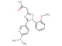 2-[5-[6-(dimethylamino)pyridin-3-yl]-1-(2-methoxyphenyl)-1H-1,2,4-triazol-3-yl]acetamide
