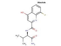 N-[(1R)-1-(aminocarbonyl)-2-methylpropyl]-8-fluoro-4-hydroxy-2-quinolinecarboxamide