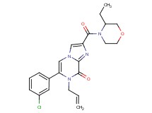 7-allyl-6-(3-chlorophenyl)-2-[(3-ethylmorpholin-4-yl)carbonyl]imidazo[1,2-a]pyrazin-8(7H)-one