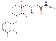 N~2~-{[1-(2,3-difluorobenzyl)-3-hydroxy-2-oxopiperidin-3-yl]methyl}-N~1~,N~2~-dimethylglycinamide