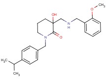 3-hydroxy-1-(4-isopropylbenzyl)-3-{[(2-methoxybenzyl)amino]methyl}piperidin-2-one