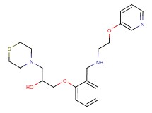 1-[2-({[2-(3-pyridinyloxy)ethyl]amino}methyl)phenoxy]-3-(4-thiomorpholinyl)-2-propanol