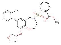 methyl 2-{[7-(2-methylphenyl)-9-(tetrahydro-3-furanyloxy)-2,3-dihydro-1,4-benzoxazepin-4(5H)-yl]sulfonyl}benzoate