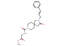 methyl N-({3-oxo-2-[(2E)-3-phenyl-2-propen-1-yl]-2,8-diazaspiro[4.5]dec-8-yl}carbonyl)glycinate