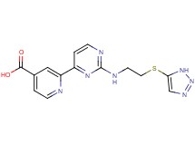 2-(2-{[2-(1H-1,2,3-triazol-5-ylthio)ethyl]amino}pyrimidin-4-yl)isonicotinic acid