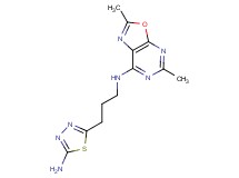 N-[3-(5-amino-1,3,4-thiadiazol-2-yl)propyl]-2,5-dimethyl[1,3]oxazolo[5,4-d]pyrimidin-7-amine