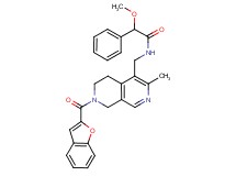 N-{[7-(1-benzofuran-2-ylcarbonyl)-3-methyl-5,6,7,8-tetrahydro-2,7-naphthyridin-4-yl]methyl}-2-methoxy-2-phenylacetamide
