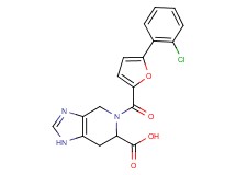 5-[5-(2-chlorophenyl)-2-furoyl]-4,5,6,7-tetrahydro-1H-imidazo[4,5-c]pyridine-6-carboxylic acid
