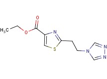 ethyl 2-[2-(4H-1,2,4-triazol-4-yl)ethyl]-1,3-thiazole-4-carboxylate