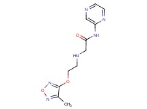 2-({2-[(4-methyl-1,2,5-oxadiazol-3-yl)oxy]ethyl}amino)-N-pyrazin-2-ylacetamide