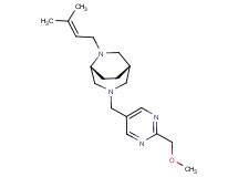 (1S*,5R*)-3-{[2-(methoxymethyl)-5-pyrimidinyl]methyl}-6-(3-methyl-2-buten-1-yl)-3,6-diazabicyclo[3.2.2]nonane