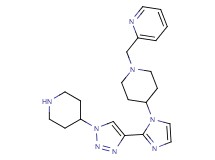 2-[(4-{2-[1-(4-piperidinyl)-1H-1,2,3-triazol-4-yl]-1H-imidazol-1-yl}-1-piperidinyl)methyl]pyridine dihydrochloride
