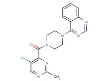 4-{4-[(5-chloro-2-methyl-4-pyrimidinyl)carbonyl]-1-piperazinyl}quinazoline