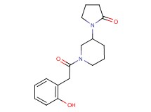 1-{1-[(2-hydroxyphenyl)acetyl]piperidin-3-yl}pyrrolidin-2-one