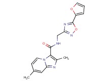 N-{[5-(2-furyl)-1,2,4-oxadiazol-3-yl]methyl}-2,7-dimethylimidazo[1,2-a]pyridine-3-carboxamide