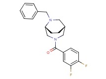 (1R*,5R*)-6-benzyl-3-(3,4-difluorobenzoyl)-3,6-diazabicyclo[3.2.2]nonane