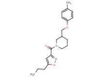 3-[(4-methylphenoxy)methyl]-1-[(5-propylisoxazol-3-yl)carbonyl]piperidine