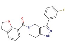 5-(2,3-dihydro-1-benzofuran-7-ylcarbonyl)-3-(3-fluorophenyl)-4,5,6,7-tetrahydro-1H-pyrazolo[4,3-c]pyridine