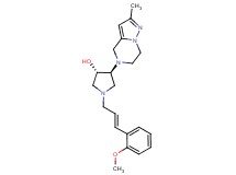 (3S*,4S*)-1-[(2E)-3-(2-methoxyphenyl)-2-propen-1-yl]-4-(2-methyl-6,7-dihydropyrazolo[1,5-a]pyrazin-5(4H)-yl)-3-pyrrolidinol
