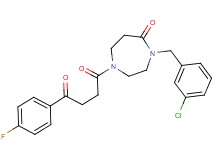 4-(3-chlorobenzyl)-1-[4-(4-fluorophenyl)-4-oxobutanoyl]-1,4-diazepan-5-one