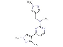 4-(1,3-dimethyl-1H-pyrazol-4-yl)-N-methyl-N-[(1-methyl-1H-pyrazol-4-yl)methyl]pyrimidin-2-amine