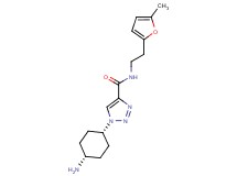1-(cis-4-aminocyclohexyl)-N-[2-(5-methyl-2-furyl)ethyl]-1H-1,2,3-triazole-4-carboxamide