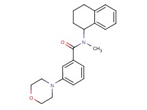 N-methyl-3-(4-morpholinyl)-N-(1,2,3,4-tetrahydro-1-naphthalenyl)benzamide