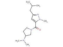 1-[(3-isobutyl-1-methyl-1H-pyrazol-5-yl)carbonyl]-N,N-dimethyl-3-pyrrolidinamine