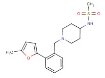N-{1-[2-(5-methyl-2-furyl)benzyl]piperidin-4-yl}methanesulfonamide