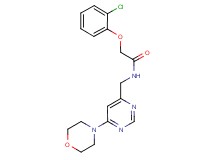 2-(2-chlorophenoxy)-N-{[6-(4-morpholinyl)-4-pyrimidinyl]methyl}acetamide