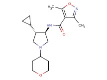 N-[rel-(3R,4S)-4-cyclopropyl-1-(tetrahydro-2H-pyran-4-yl)-3-pyrrolidinyl]-3,5-dimethyl-4-isoxazolecarboxamide hydrochloride