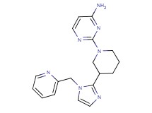 2-{3-[1-(2-pyridinylmethyl)-1H-imidazol-2-yl]-1-piperidinyl}-4-pyrimidinamine