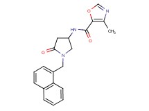 4-methyl-N-[1-(1-naphthylmethyl)-5-oxo-3-pyrrolidinyl]-1,3-oxazole-5-carboxamide