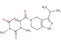6-[(3-isopropyl-1,4,6,7-tetrahydro-5H-pyrazolo[4,3-c]pyridin-5-yl)carbonyl]-1,3-dimethylpyrimidine-2,4(1H,3H)-dione