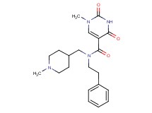 1-methyl-N-[(1-methylpiperidin-4-yl)methyl]-2,4-dioxo-N-(2-phenylethyl)-1,2,3,4-tetrahydropyrimidine-5-carboxamide
