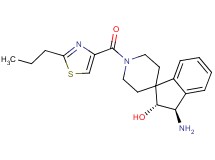 (2R*,3R*)-3-amino-1'-[(2-propyl-1,3-thiazol-4-yl)carbonyl]-2,3-dihydrospiro[indene-1,4'-piperidin]-2-ol