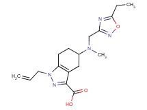 1-allyl-5-[[(5-ethyl-1,2,4-oxadiazol-3-yl)methyl](methyl)amino]-4,5,6,7-tetrahydro-1H-indazole-3-carboxylic acid