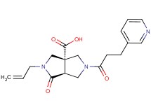 (3aS*,6aS*)-2-allyl-1-oxo-5-(3-pyridin-3-ylpropanoyl)hexahydropyrrolo[3,4-c]pyrrole-3a(1H)-carboxylic acid