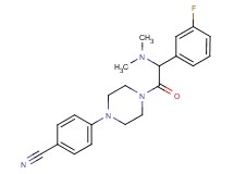 4-{4-[(dimethylamino)(3-fluorophenyl)acetyl]-1-piperazinyl}benzonitrile