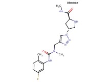 (4R)-4-(4-{[{[(5-fluoro-2-methylphenyl)amino]carbonyl}(methyl)amino]methyl}-1H-1,2,3-triazol-1-yl)-N-methyl-L-prolinamide hydrochloride