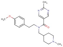 N-[2-(4-methoxyphenyl)ethyl]-2-methyl-N-[(1-methylpiperidin-4-yl)methyl]pyrimidine-5-carboxamide