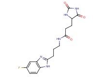 3-(2,5-dioxo-4-imidazolidinyl)-N-[3-(5-fluoro-1H-benzimidazol-2-yl)propyl]propanamide